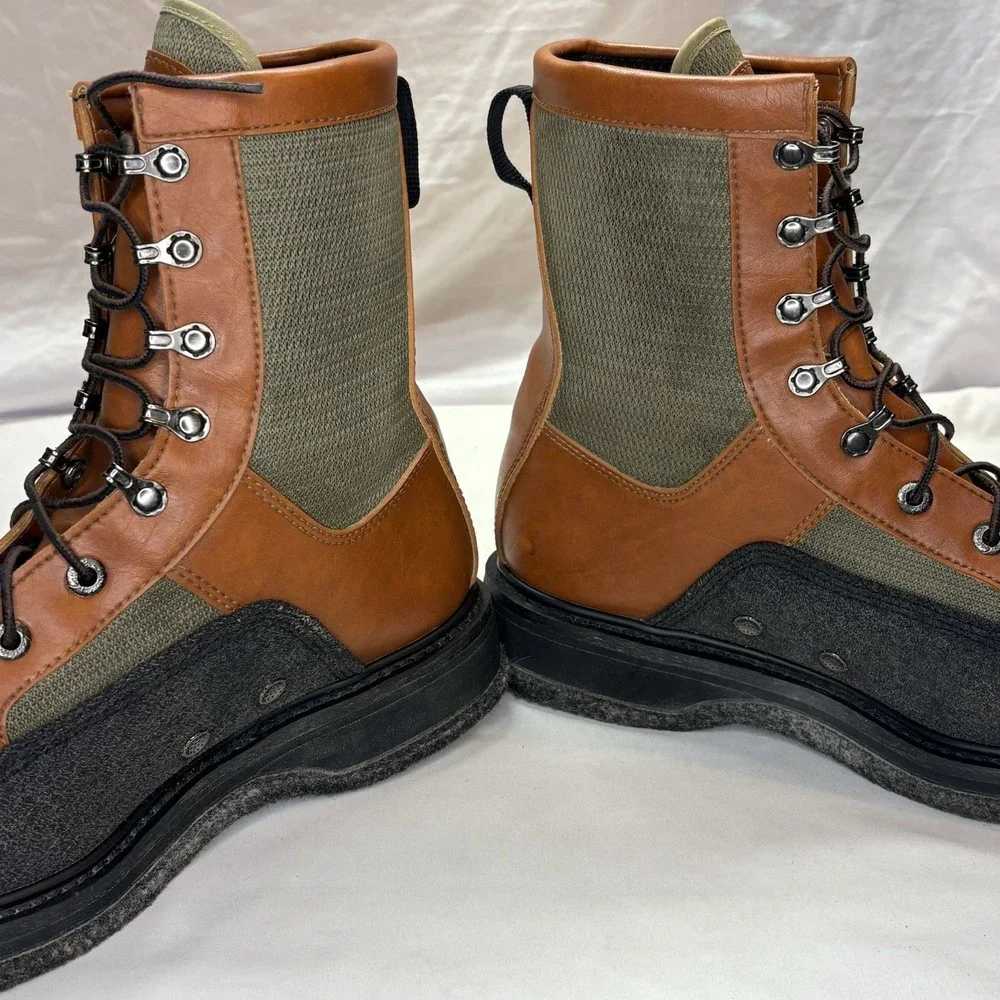 VTG Cabelas Master Guide Stream Hike Wading Boots Men 11 Fly Fishing Felt Bottom